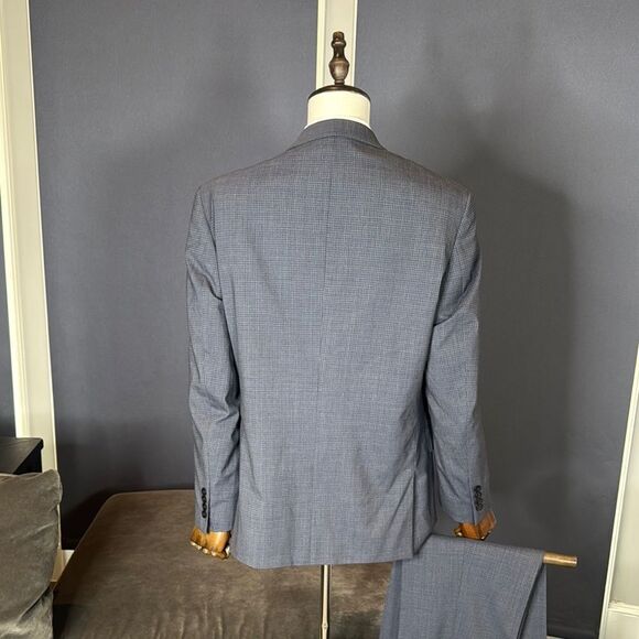 Men's Murano Collezione Gray 2-Pce Slim Fit Suit 44R Jacket Notched Lapel **READ - Picture 4 of 16